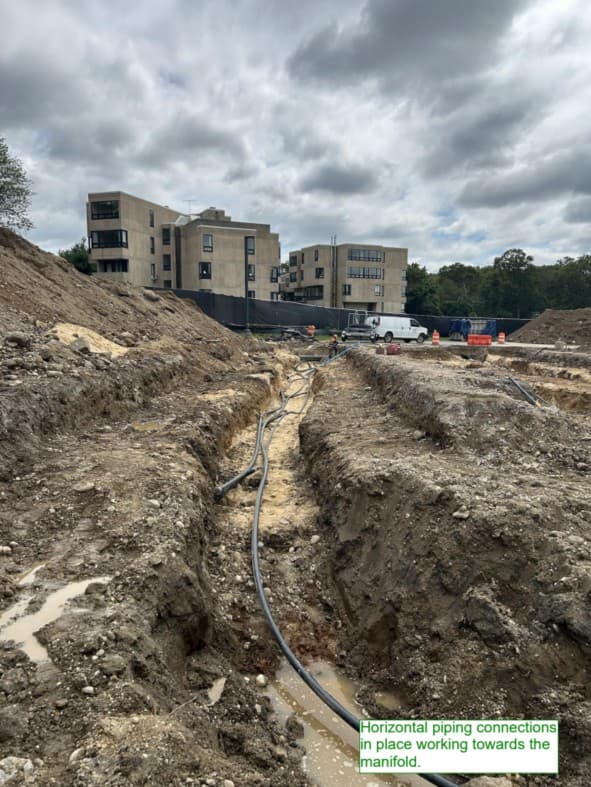 Program leadership aligning construction sequencing on location